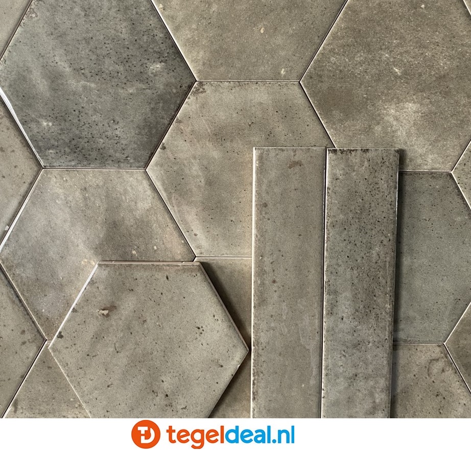 Ribesalbes Hope MINK mat, 15x17,3 cm hexagon tegels Ribesalbes Hope MINK mat, 15x17,3 cm hexagon tegels