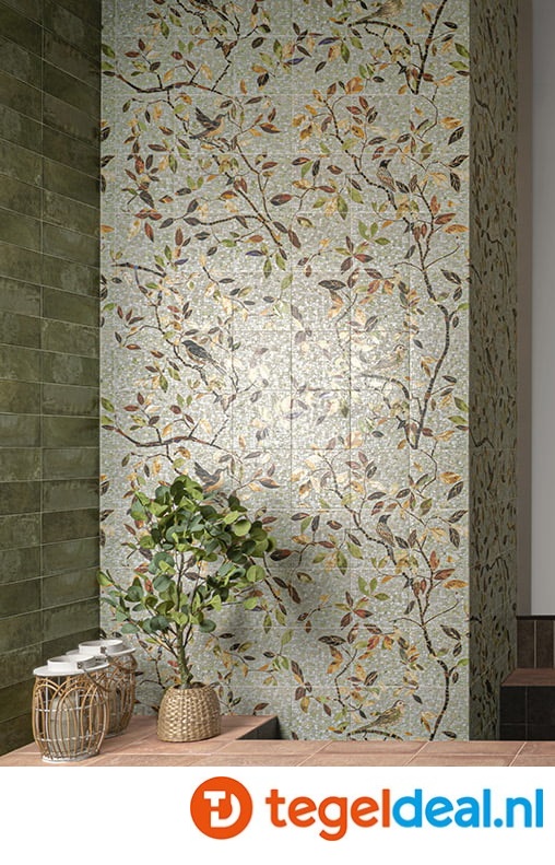 Mainzu, Murales Optym Tiffany, 20x20 cm, vloer- en wandtegels  