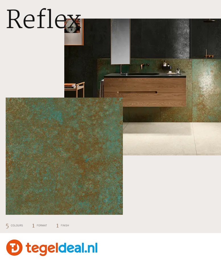 Revigres, Reflex, metaallook tegels voor vloer en wand 