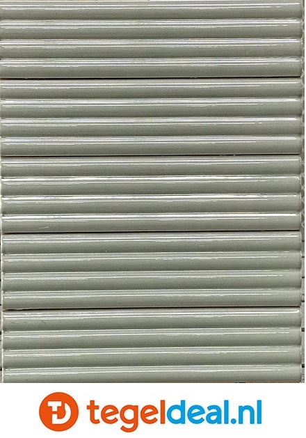 Equipe, Costa Nova, Onda TANSY GREEN Gloss 5x20 cm, art. 28486, wandtegels