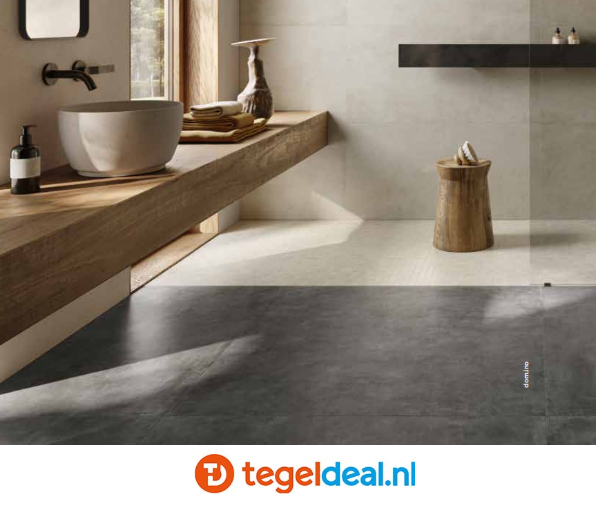Ermes Aurelia, Domino Fumo, 30x60 cm, cementlook tegels