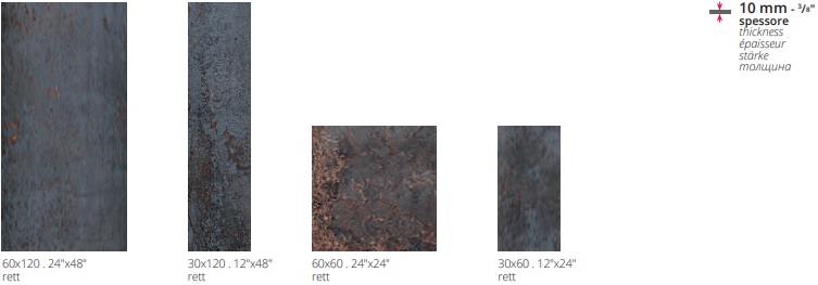 VLT Serenissima Costruire Metallo Nero, 60 x 120 cm