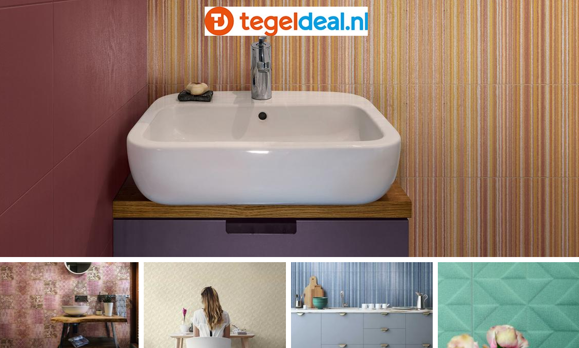 WDT Marazzi Outfit, 25x76 cm kleurrijke wandtegels