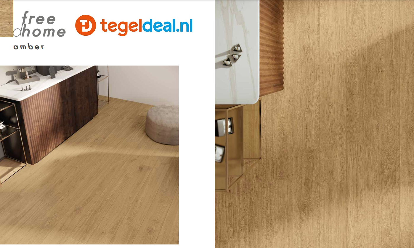 Supergres Freedhome AMBER, 7,5x60 cm, houtlook tegels