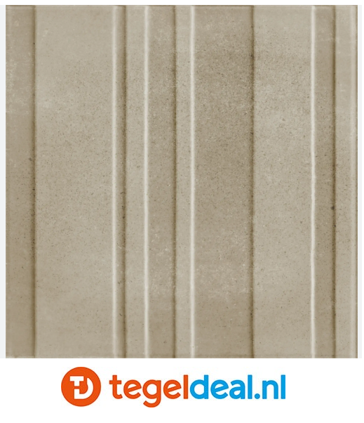 Marazzi ArtCraft SABBIA Bande 3D, 20x20 cm MGUH, reliëf wandtegels 