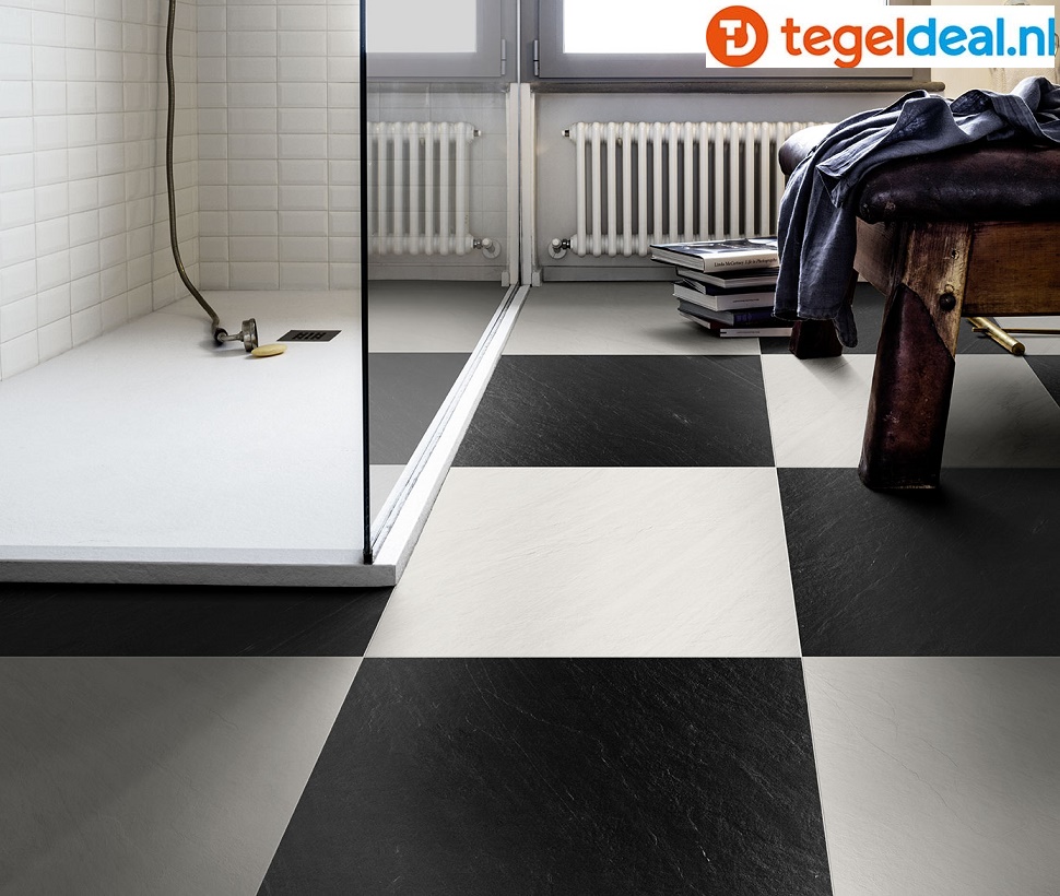 Marazzi, Mystone Lavagna, leisteenlook tegels - 2 kleuren - 4 formaten
