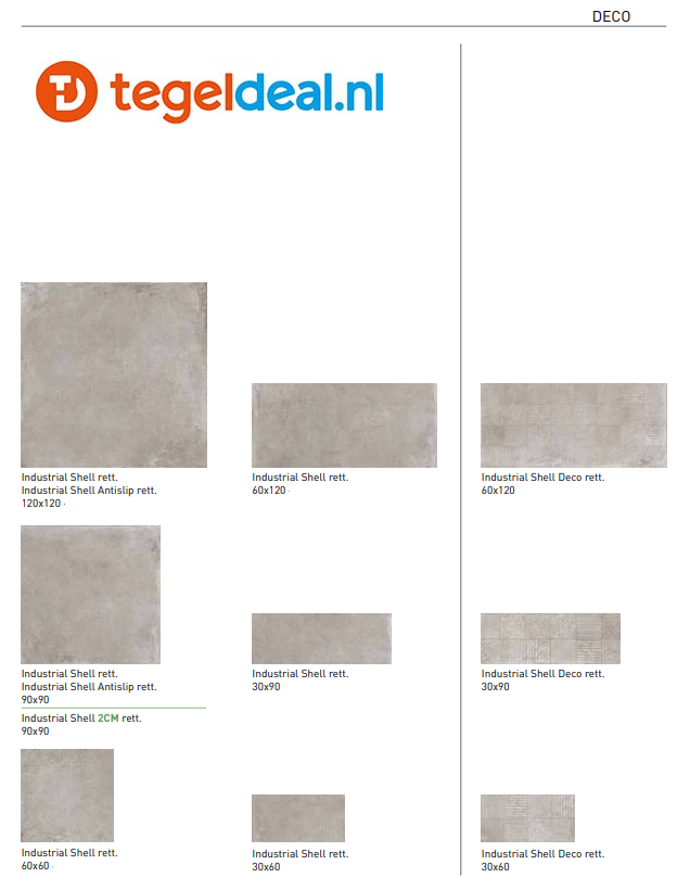 SIL Ceramiche, Industrial  FUSION SHELL, 120x120 cm, beton- houtlook tegels