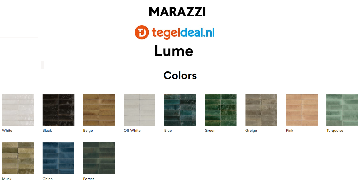 Marazzi Lume, 6 kleuren - 6x24 cm 