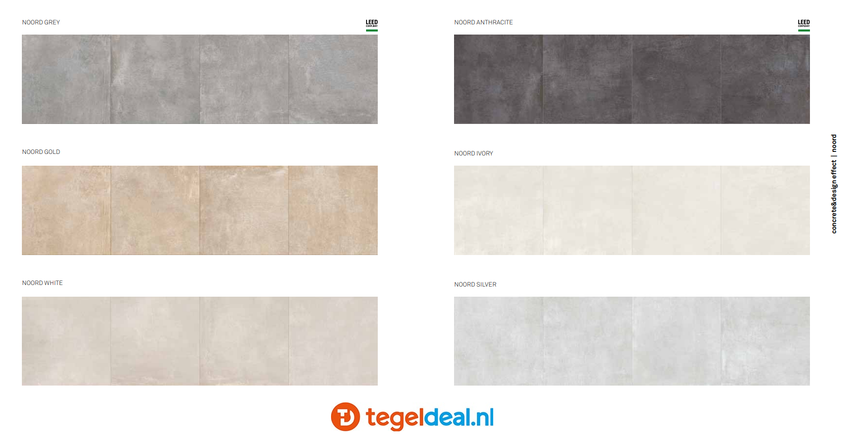 KEOPE Noord Grey, 120x120x2 cm K2, terrastegels
