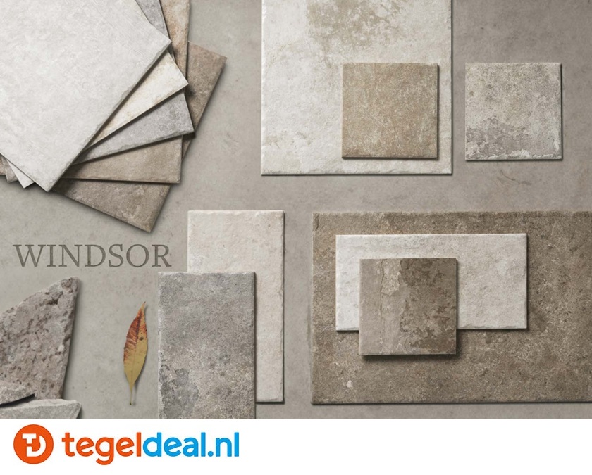 Rondine, Windsor, Franse natuursteenlook tegels 