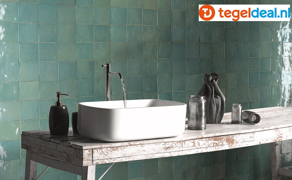 WDT Nanda Tiles, Manara Clay, 10x10 cm, zellige-look WDT Nanda Tiles, Manara Clay, 10x10 cm, zellige-look