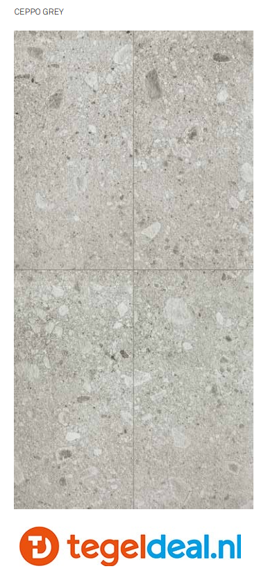 TRT KEOPE Omnia Ceppo Grey, 120x120x2 cm, terrastegels