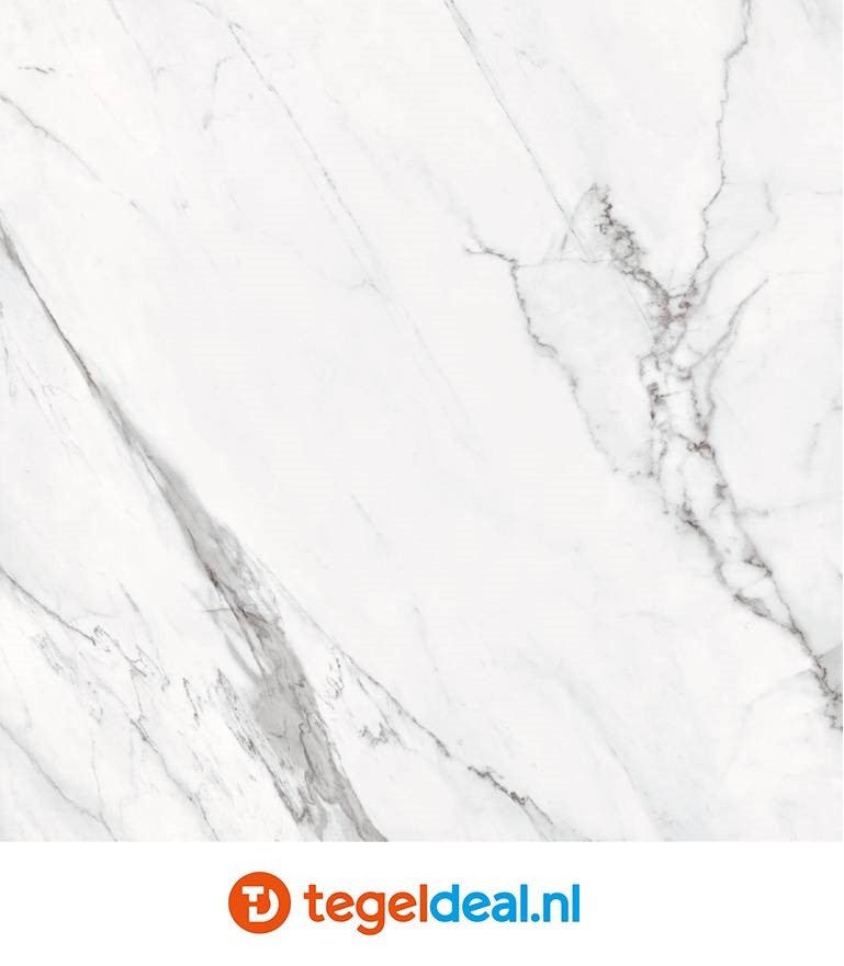 Supergres Purity of Marble, Statuario Lux, 75x75 cm, marmerlook tegels Supergres Purity of Marble, Statuario Lux, 75x75 cm, marmerlook tegels