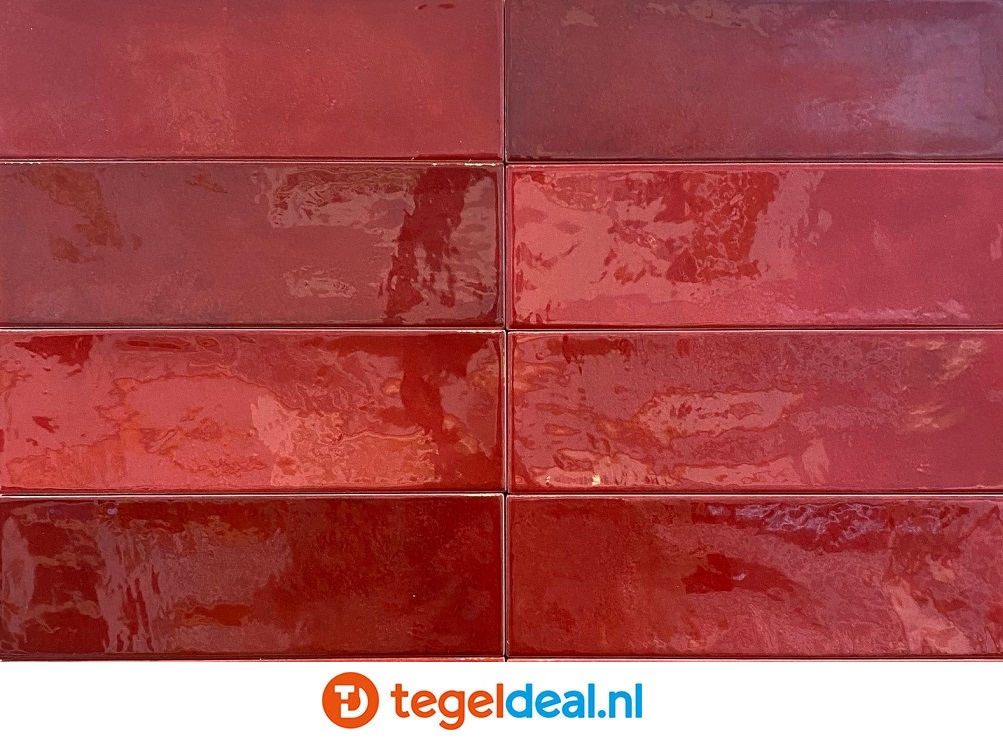Equipe, Village VOLCANIC RED, 6,5x20 cm, art 25633, wandtegels