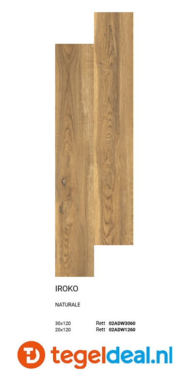 ASCOT DOM, Deep Wood IROKO, 30x120 cm, 02ADW3060 