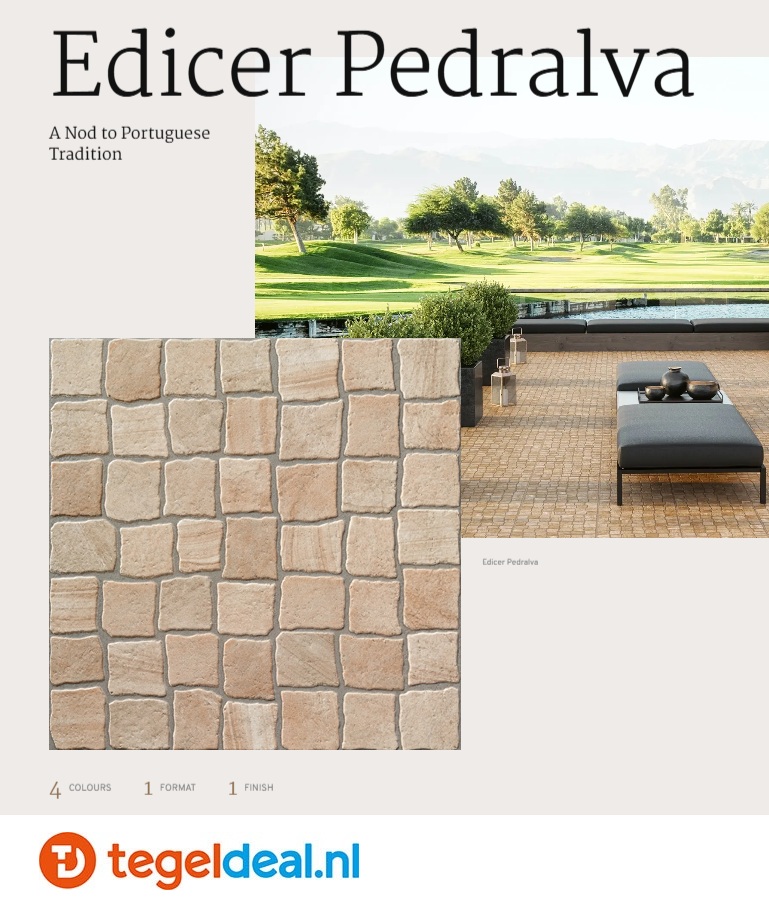 Revigres, Edicer Pedralva, tegels met mozaïek effect