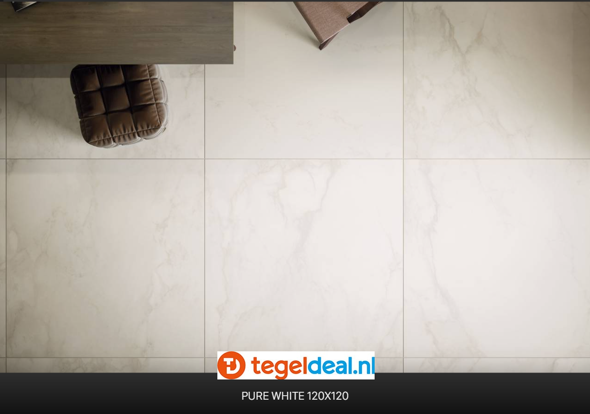 Supergres Purity of Marble, Pure White Lux, 60x120 cm, marmerlook tegels Supergres Purity of Marble, Pure White Lux, 60x120 cm, marmerlook tegels