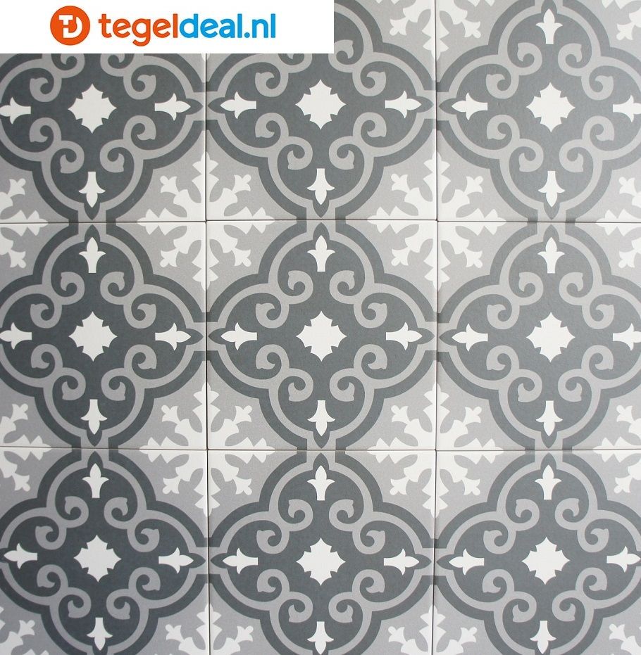 OPRUIMING : 3,5 m2 Revoir Paris, La Villette, Theo, 20x20 cm, patroontegels - 3,5 m2 voor 100,00 euro  