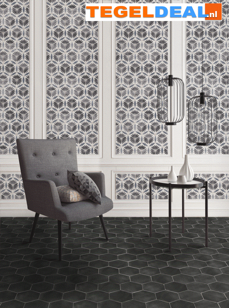 VLT Nanda Tiles, Capri, 14x16 cm, hexagon VLT Nanda Tiles, Capri, 14x16 cm, hexagon