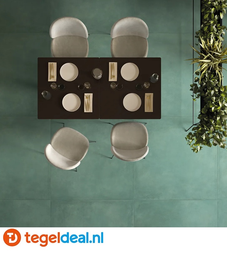KEOPE Plate OXYDE, 120x120 cm, metaallook tegels
