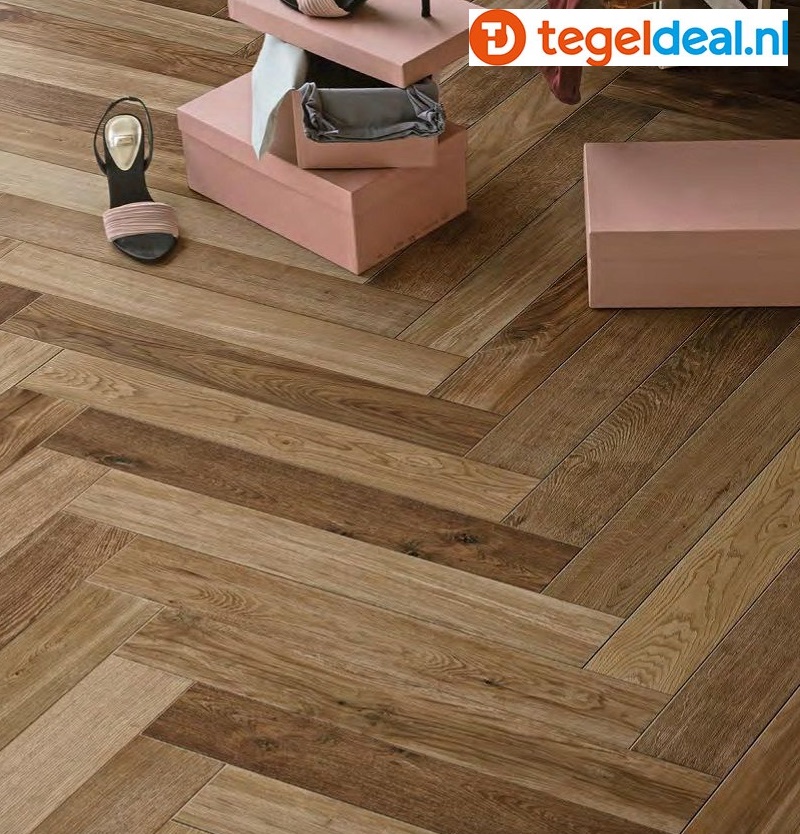 Marazzi Treverkfusion, houtlook tegels - 10x70 cm - 3 kleuren