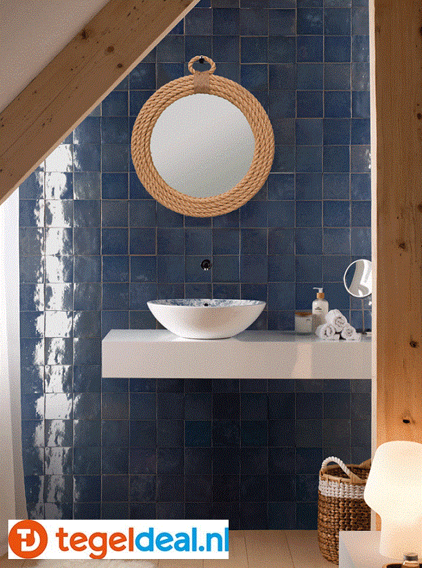 WDT Nanda Tiles, Manara Clay, 10x10 cm, zellige-look WDT Nanda Tiles, Manara Clay, 10x10 cm, zellige-look