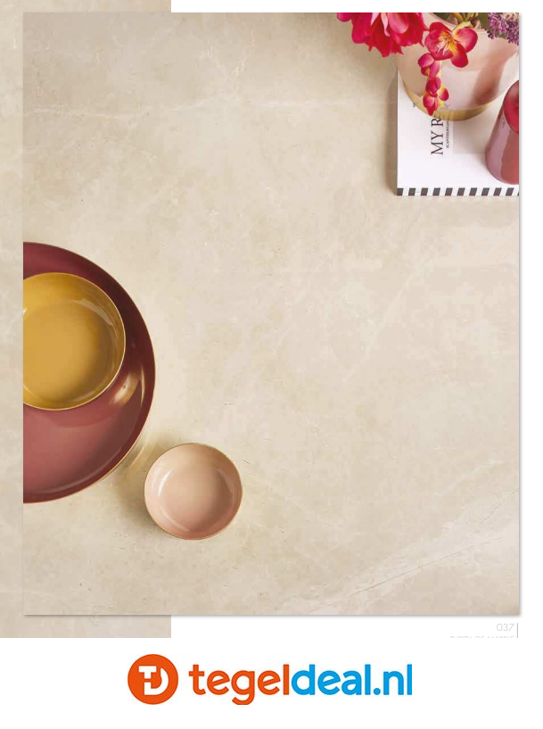 Supergres Purity of Marble, Royal Beige Lux, 60x120 cm, marmerlook tegels Supergres Purity of Marble, Royal Beige Lux, 60x120 cm, marmerlook tegels