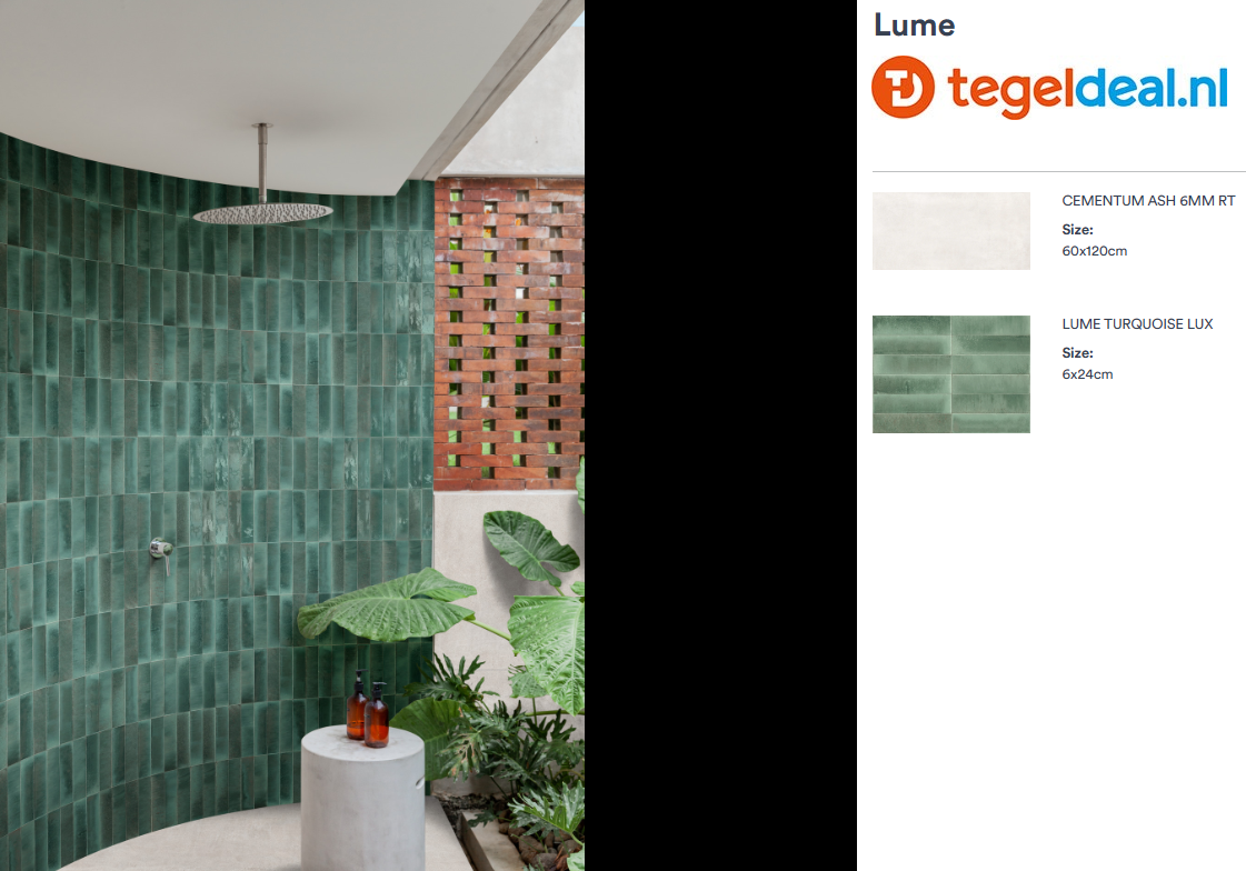 Marazzi Lume TURQUOISE,  6x24 cm MA9N