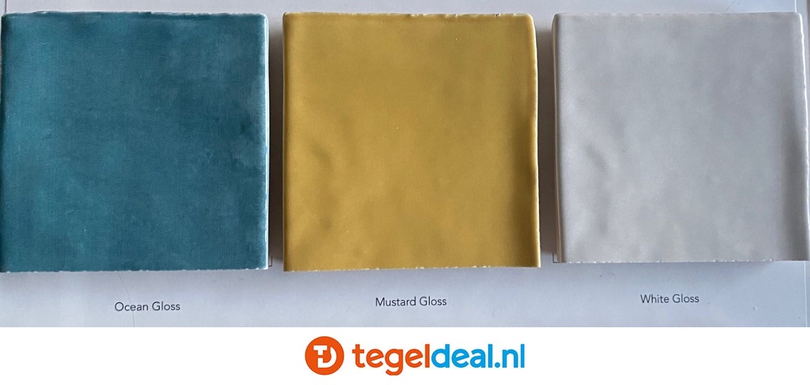 WOW Design, Fez MUSTARD Gloss, 6,2x12,5 cm handvorm wandtegels