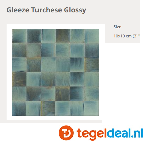 WDT Ragno Gleeze TURCHESE, 10x10 cm, R8GM 