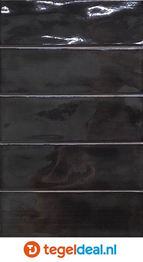 Equipe, Island BLACK, Frame 6,5x20 cm, art. 31206, reliëf wandtegels