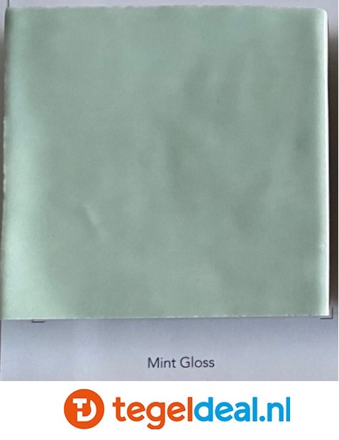 WOW Design, Fez MINT Gloss, 6,2x12,5 cm handvorm wandtegels