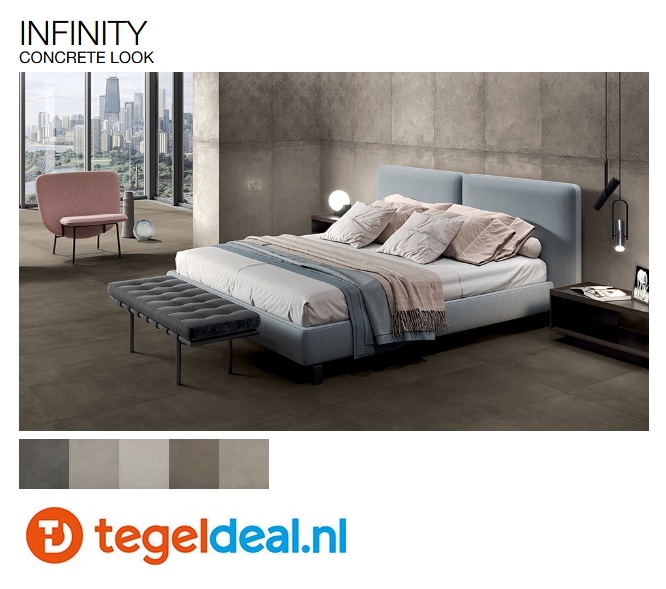 Cercom Infinity, betonlook tegels voor vloer en wand