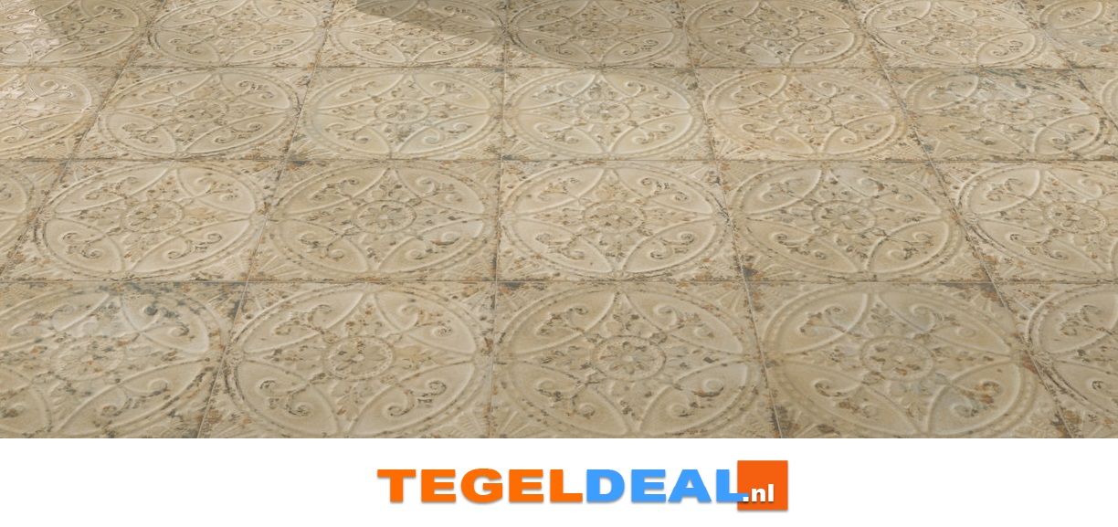 Peronda, Fs Saja-B, Beige, 33x33 cm, vintage patroontegels