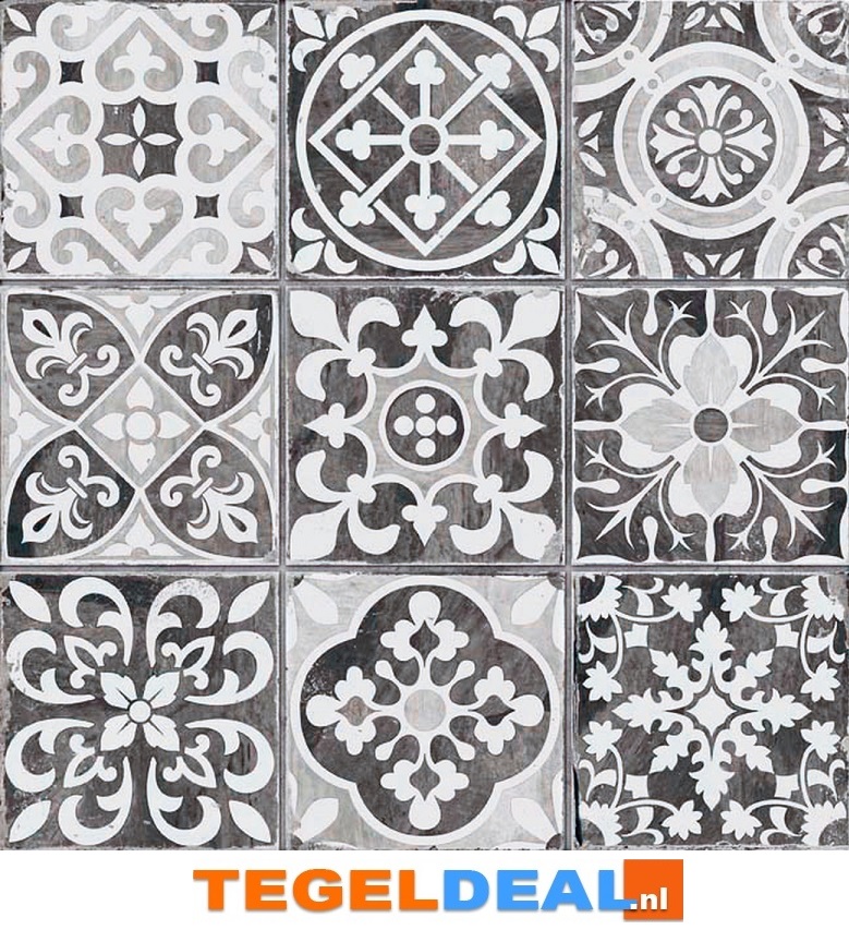 Peronda, Fs Faenza-N, 33x33 cm, vintage patroontegels