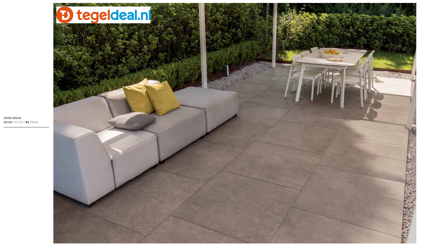 KEOPE Moov Moka K2, 120x120x2 cm, terrastegels