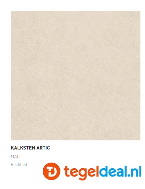 Argenta Kalksten, ARTIC, 60x60 cm MATT,  natuursteenlook tegels - €35,00 / PalletDeal op aanvraag