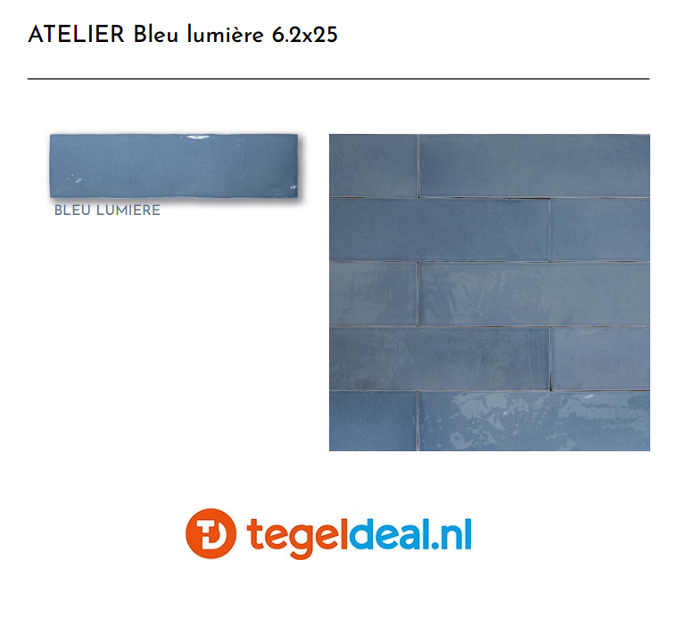 WDT Revoir Paris, Atelier Bleu Lumiere, 6,2x25 cm glans