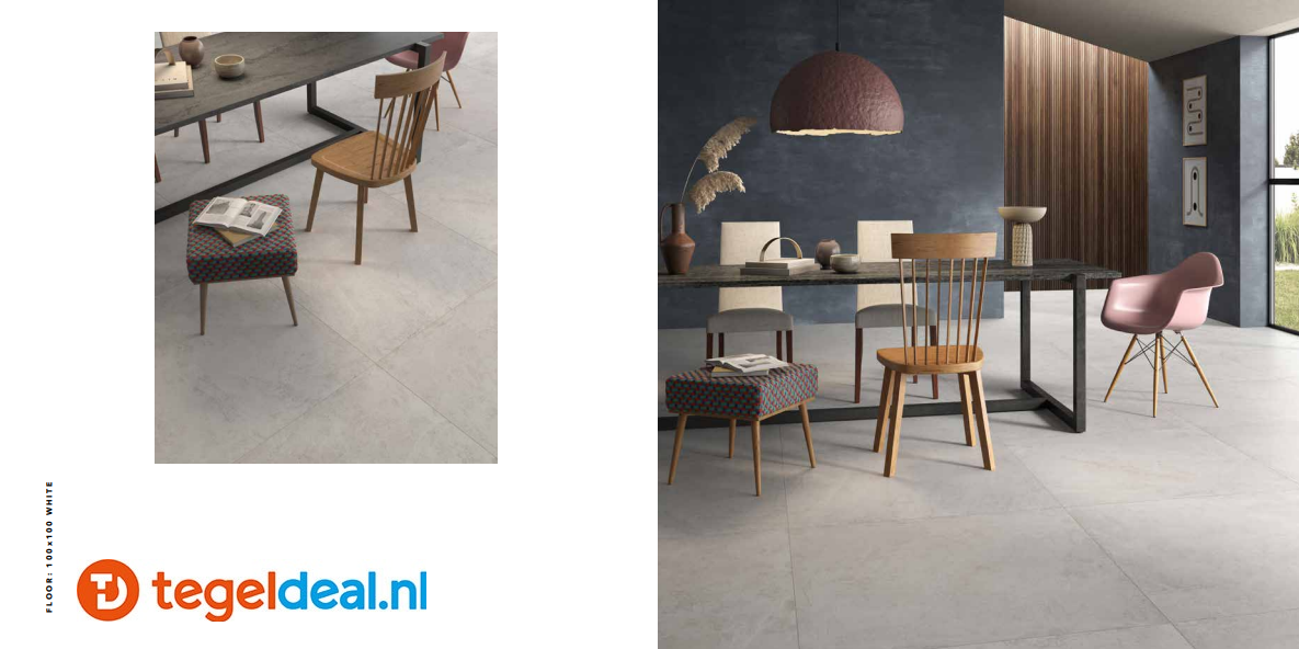 Castelvetro, Evolution WHITE,  60x120x2 cm, XEV62R1 OUTFIT, terrastegels