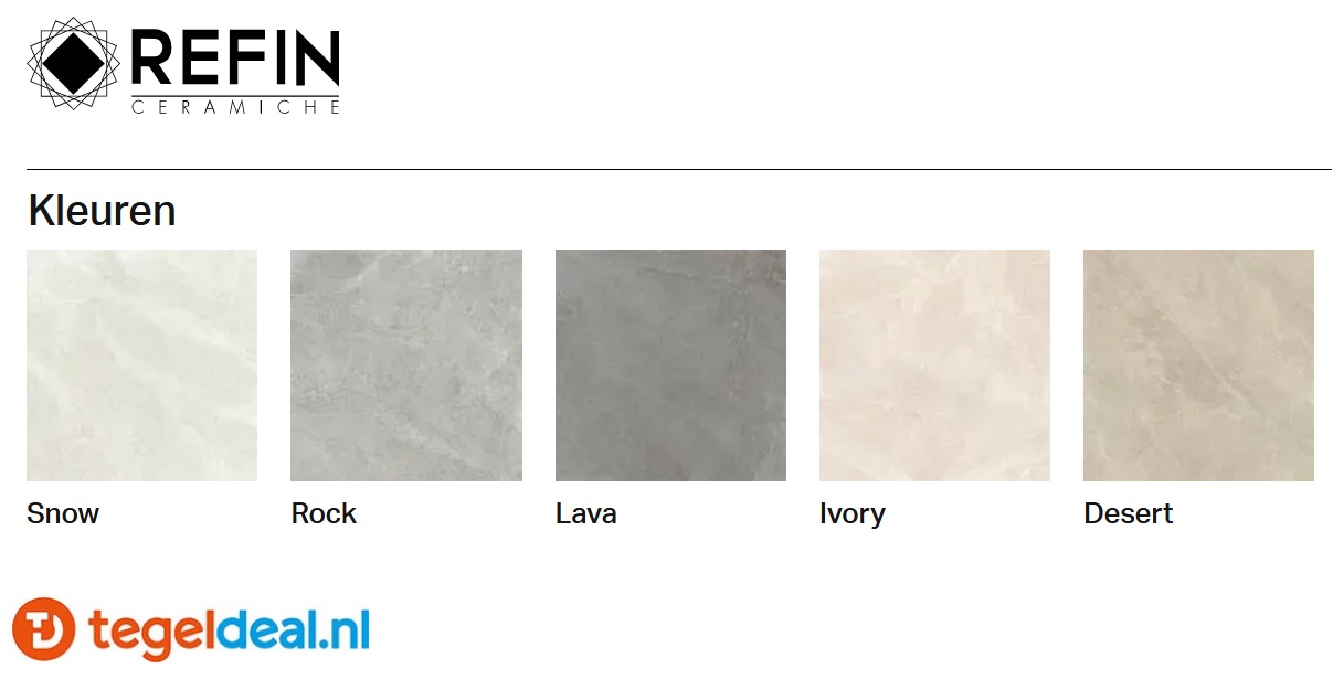 Refin Tune, natuursteenlook tegels