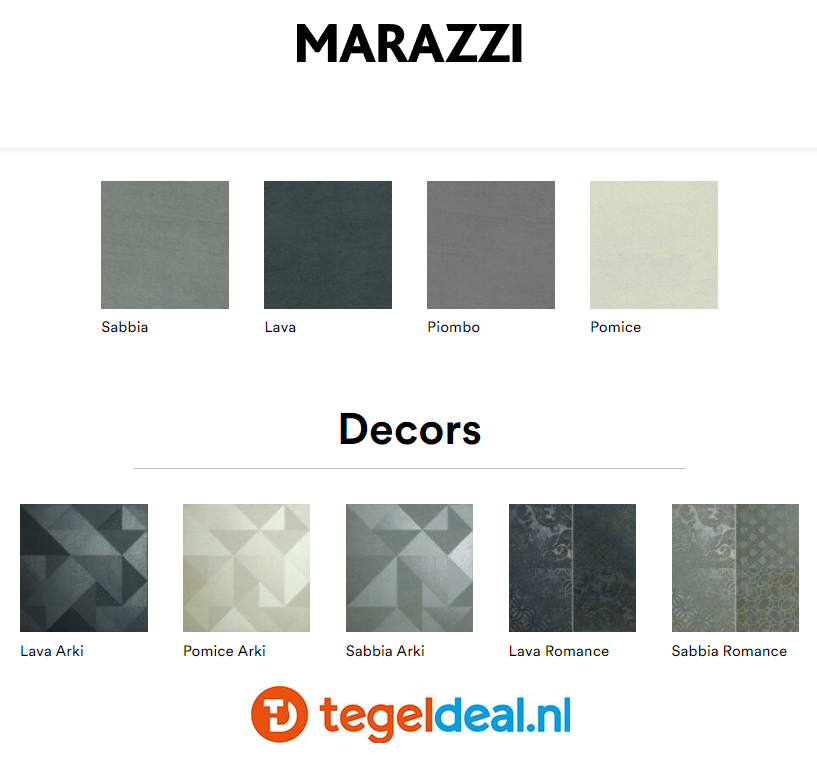 Marazzi, Mystone Basalto, natuursteenlook tegels - 4 kleuren - 5 formaten  