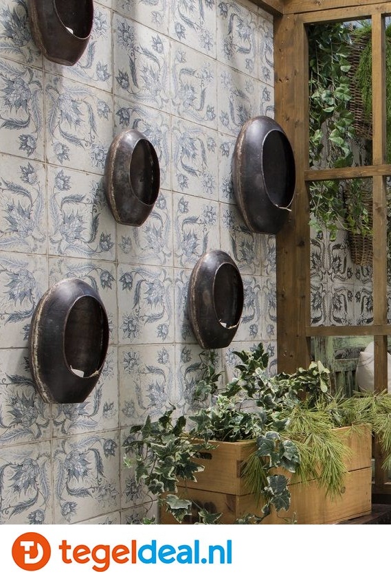 Peronda, Fs Ivy Blue, 45x45 cm, vintage patroontegels