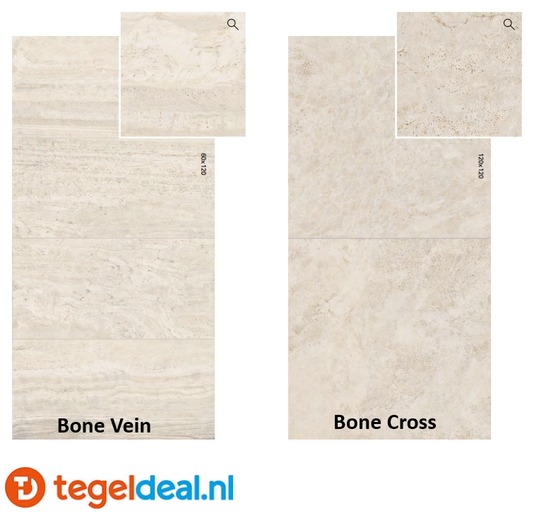 Flaviker, Navona, BONE VEIN, 30x60 cm NAT R, art. code 0007213, travertinlook tegels 
