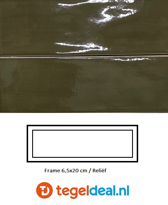 Equipe, Island LICHEN, Frame 6,5x20 cm, art. 31202, reliëf wandtegels