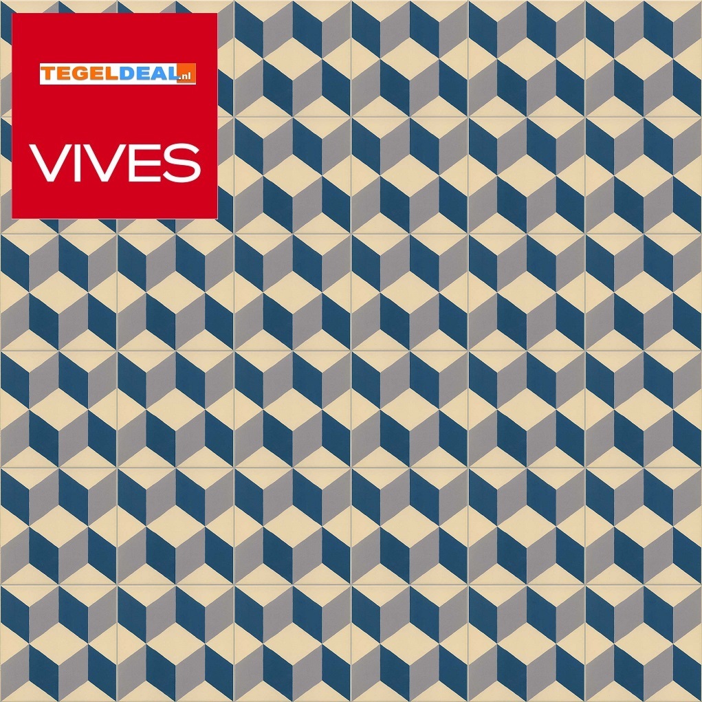 Vives 1900 GUELL 1, 20x20 cm, patroontegels Vives 1900 GUELL 1, 20x20 cm, patroontegels