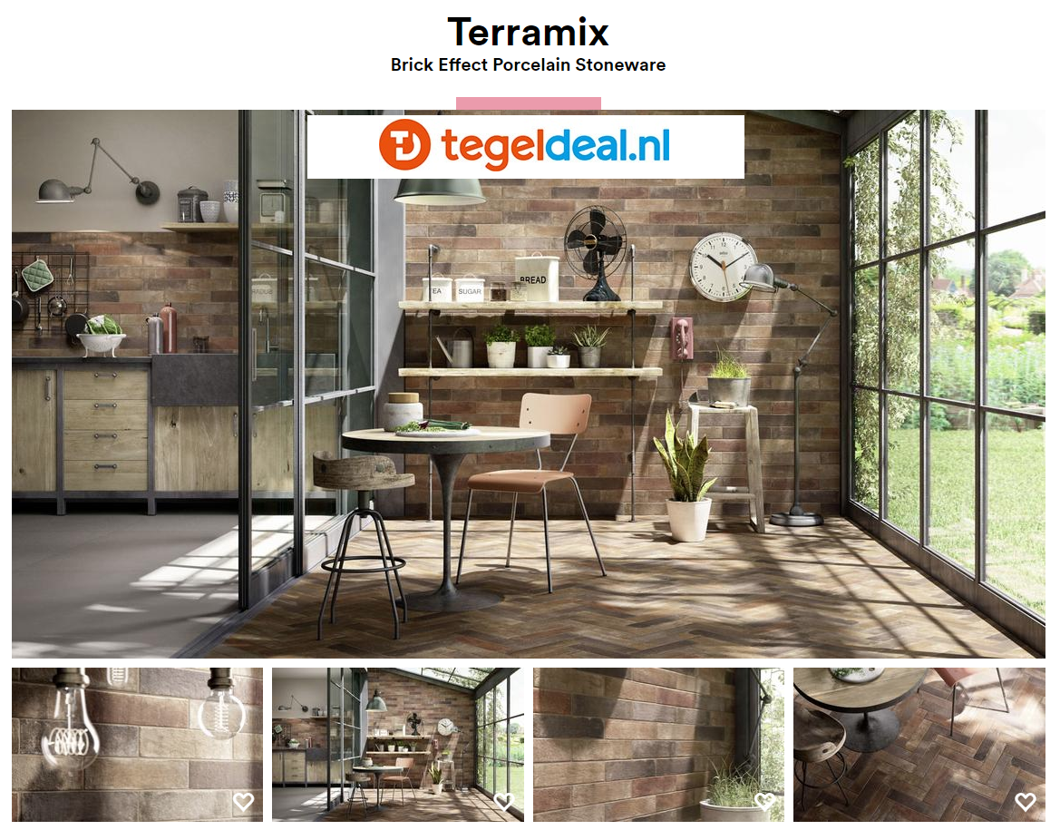 Marazzi Terramix, 7x28 cm baksteenlook tegels - 4 kleuren 