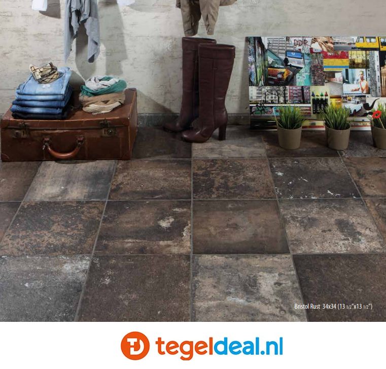 Rondine, Bristol, 6x25 cm bricks / baksteen-effect tegels