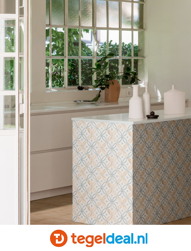 Marazzi ArtCraft BIANCO SEGNI-A, 20x20 cm MH9C, decortegels 