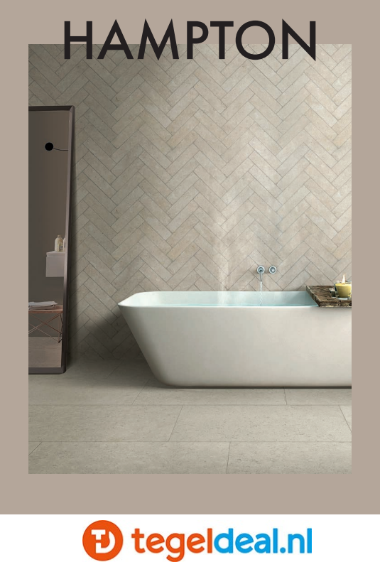 SIL Ceramiche, Hampton OLD WHITE, 7,5x30 cm Tumbled 
