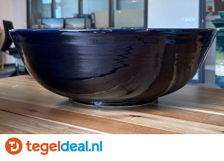 Marokkaanse Waskom, decor Marocco Deep Blue, 38x13 cm 